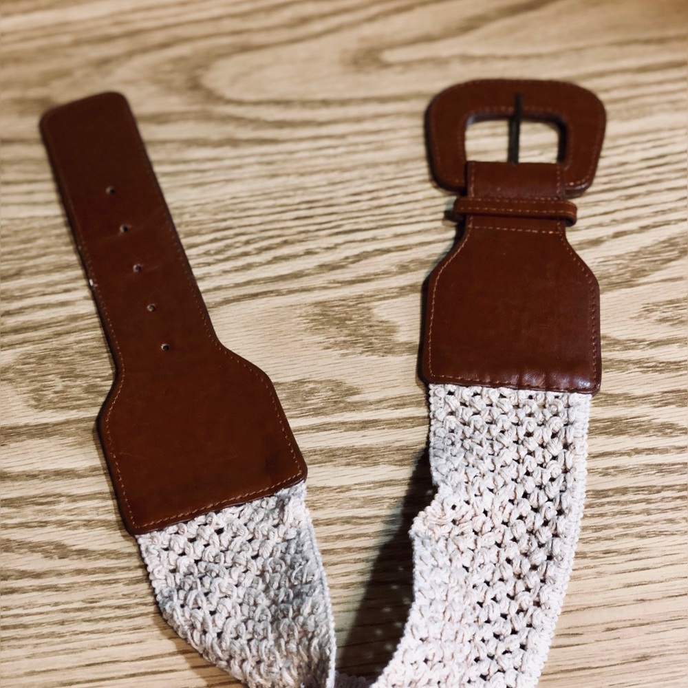Tan and Cream Belt